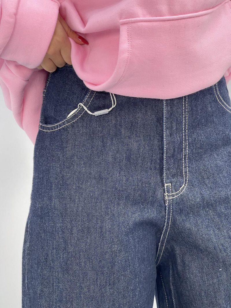 شلوار جین زنانه سوپر بگ خام شور