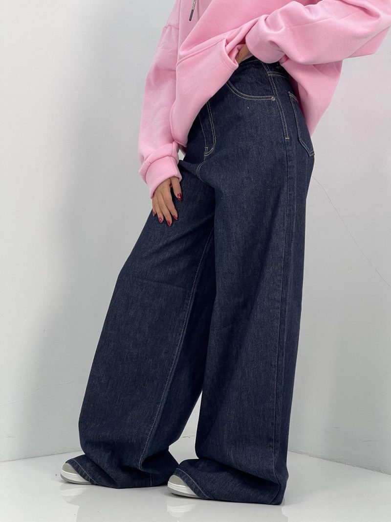 شلوار جین زنانه سوپر بگ خام شور