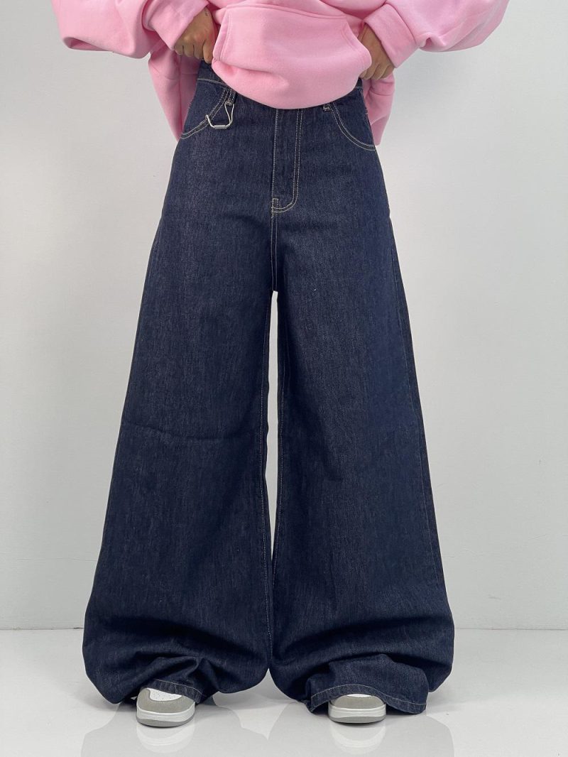 شلوار جین زنانه سوپر بگ خام شور