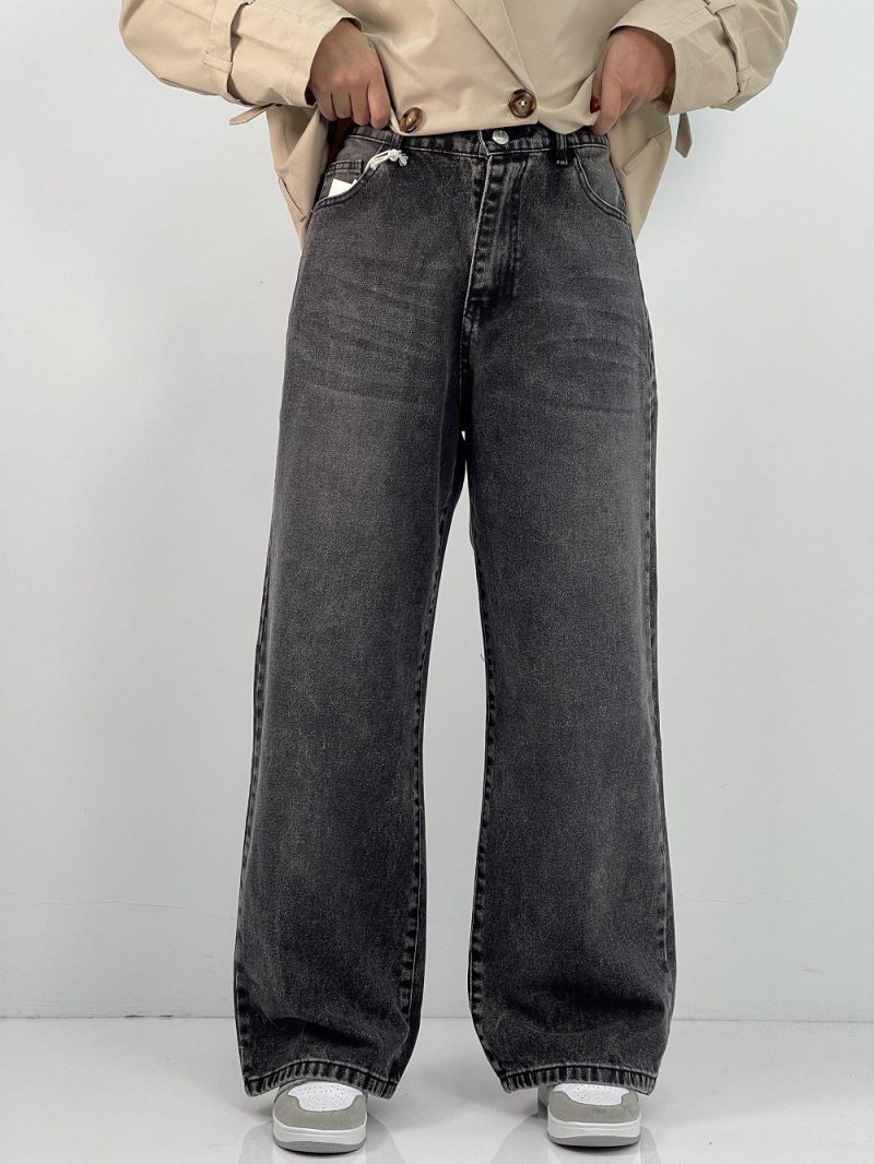 شلوار جین زنانه بگ زغالی