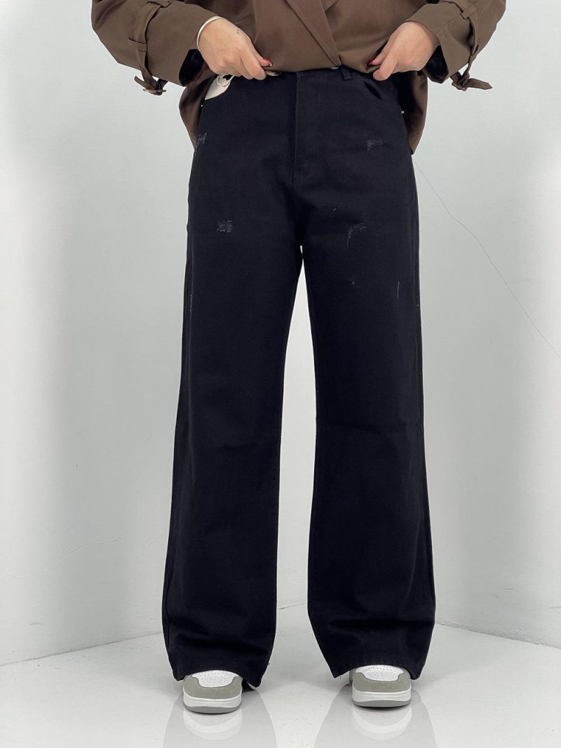 شلوار جین زنانه بگ مشکی 100 درصد