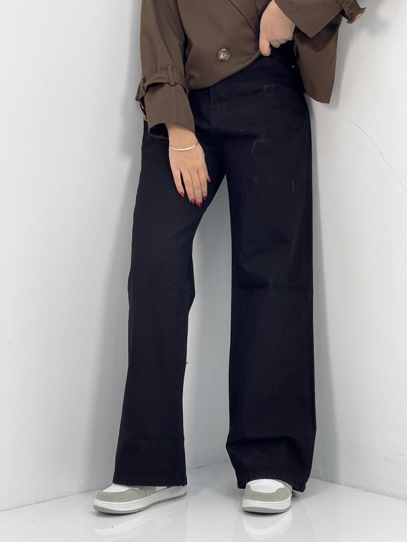 شلوار جین زنانه بگ مشکی 100 درصد