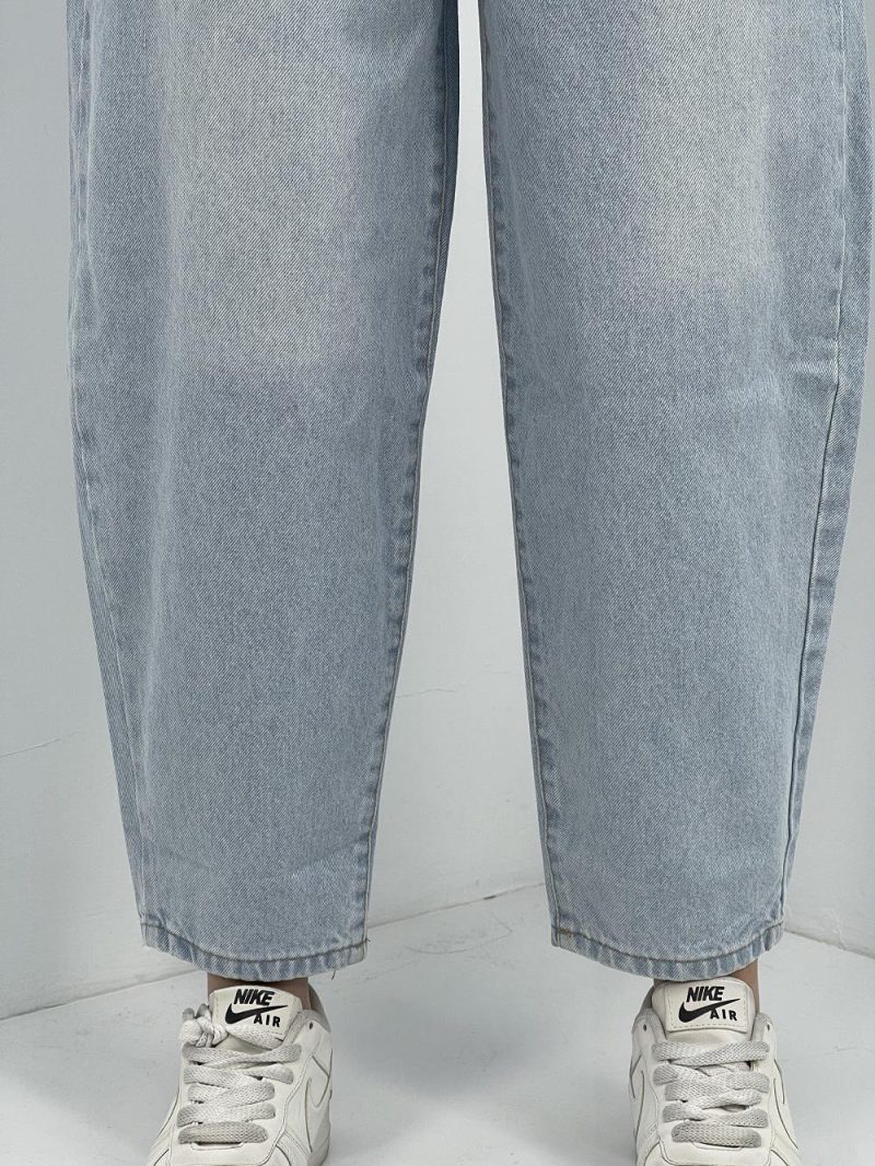 شلوار جین زنانه مام بالون یخی