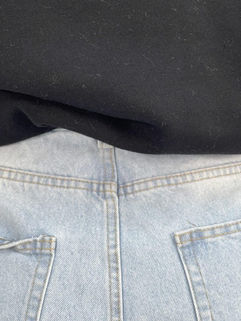 شلوار جین زنانه مام بالون یخی