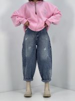 شلوار جین زنانه بالونی آبی روشن سنگشور