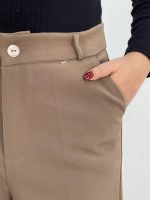 شلوار پارچه ای زنانه فول بگ موکا