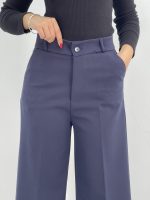 شلوار پارچه ای زنانه فول بگ سرمه ای