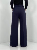 شلوار پارچه ای زنانه فول بگ سرمه ای