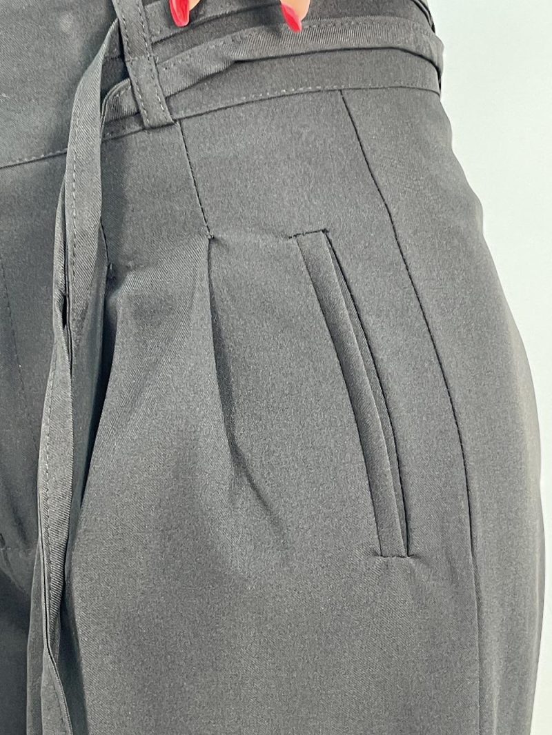 شلوار پارچه ای زنانه فول بگ مشکی