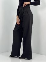 شلوار پارچه ای زنانه فول بگ مشکی