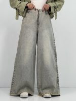 شلوار جین زنانه سوپر بگ کثیف شور