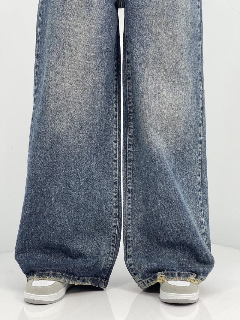 شلوار جین زنانه فول بگ سنگشور خاص