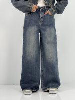 شلوار جین زنانه فول بگ سنگشور خاص