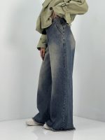 شلوار جین زنانه سوپر بگ آبی سنگشور