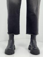 شلوار جین زنانه واد لگ زغالی