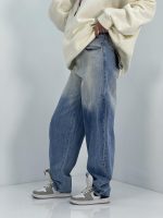 شلوار جین زنانه بالونی آبی روشن