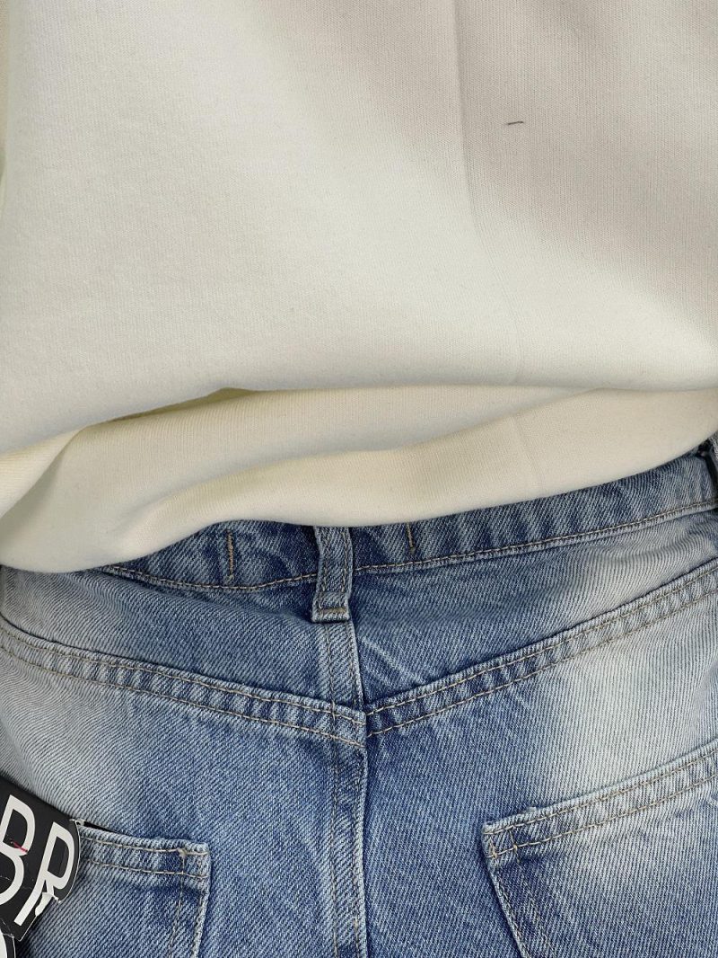 شلوار جین زنانه بالونی آبی روشن