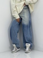 شلوار جین زنانه بالونی آبی روشن