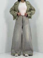 شلوار جین زنانه سوپر بگ کثیف شور