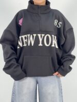 دورس نیم زیپ زنانه مشکی