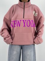 دورس نیم زیپ زنانه کالباسی