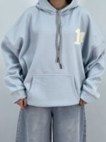 هودی باکسی دخترانه آبی