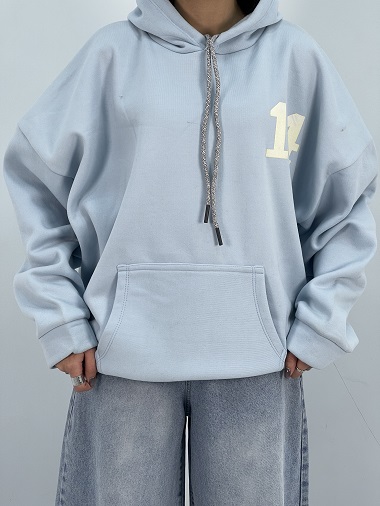 هودی باکسی دخترانه آبی