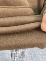 هودی باکسی دخترانه قهوه ای