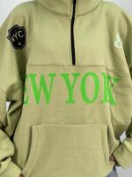 دورس نیم زیپ زنانه سبز