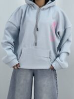 هودی باکسی دخترانه آبی