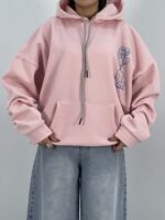 هودی باکسی دخترانه صورتی