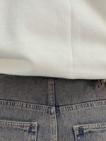 شلوار جین بالونی کارپنتری کرم قهوه ای