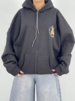 سویشرت باکسی دخترانه مشکی