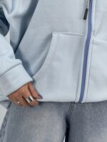 سویشرت دخترانه باکسی آبی