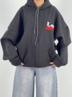 سویشرت باکسی دخترانه مشکی