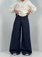 شلوار جین زنانه سوپر بگ خام شور