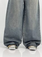 شلوار جین زنانه سوپر بگ بالون قهوه ای