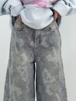 شلوار جین زنانه سوپر بگ طرحدار وارداتی