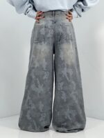 شلوار جین زنانه سوپر بگ طرحدار وارداتی