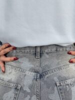 شلوار جین زنانه سوپر بگ طرحدار وارداتی