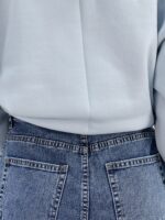 شلوار جین زنانه شافل بگ آبی