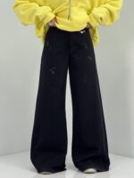 شلوار جین زنانه شافل بگ مشکی