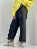 شلوار جین زنانه شافل بگ گازوئیلی قد 90