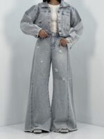 شلوار جین زنانه شافل یخی