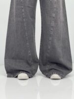 شلوار جین زنانه شافل زغالی