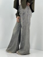 شلوار جین زنانه شافل کثیف شور