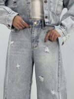 شلوار جین زنانه شافل یخی