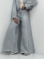 شلوار جین زنانه شافل یخی