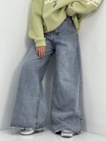 شلوار جین زنانه سوپر بگ روشن