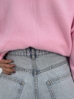 شلوار جین زنانه سوپر بگ آبی یخی